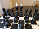 Wooden Chess set "Black&White": Chess board + chess pieces - Image 6