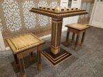 Chess Set: Chess Table "Bright Victory" + 2 stools - Image 2