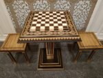 Chess Set: Chess Table "Bright Victory" + 2 stools - Image 4
