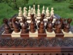 Chess Set: Chess table "Battle Pleasure" with 2 Drawers + pieces "Elite" - Image 3