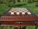 Wooden Chess table "Battle Pleasure" with 2 Drawers - Image 2
