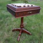 Wooden Chess table "Battle Pleasure" with 2 Drawers