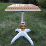 Chess Table "Gold of Kings" with super glossy finish