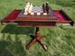Chess Set: Chess table "Battle Pleasure" with 2 Drawers + pieces "Elite" - Image 5