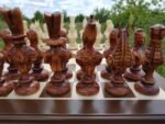 Chess set: Wooden Chess Board + pieces "Pharaoh of Ancient Egypt " - Image 9