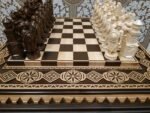 Chess Set: Chess Table "Bright Victory" + 2 stools + chess pieces "Knights" - Image 6