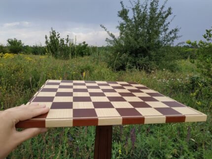 Classic Chess board Ash wood Handmade