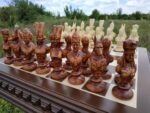 Chess set: Wooden Chess Board + pieces "Pharaoh of Ancient Egypt " - Image 2