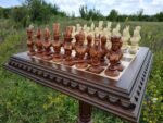 Chess Set: Chess Board "Classic Luxury" + chess pieces "Pharaoh of Ancient Egypt" - Image 3