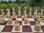 Glossy Chess pieces "Elite" Maple wood - Image 6