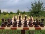 Glossy Chess pieces "Elite" Maple wood - Image 3