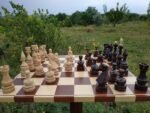 Glossy Chess pieces "Elite" Maple wood - Image 4
