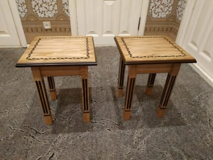 Wooden Stools / Chairs for chess table (2 pcs)