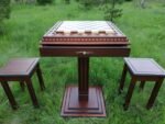 Wooden Stools / Chairs for chess table (2 pcs) - Image 10