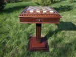 Chess Table "Battle for Kings" with 2 drawers, Decorated with beads
