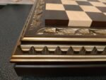 Chess Board "Golden Foliage" with Storage for Chess Pieces - Image 4