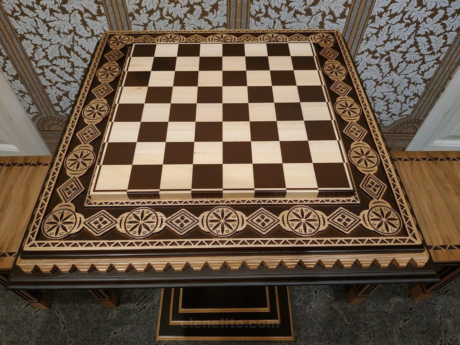 il_fullxfull.3300363347_8mq6-scaled-1.jpg An elegant ash chess board with contrasting carvings and bead inlay - handcrafted with a distinctive wood grain