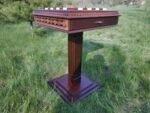 Chess Table "Battle for Kings" with 2 drawers, Decorated with beads - Image 4