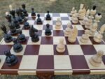 Chess set: Wooden Chess board + glossy pieces "Classic Deluxe" - Image 6
