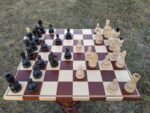 Chess set: Wooden Chess board + glossy pieces "Classic Deluxe" - Image 7