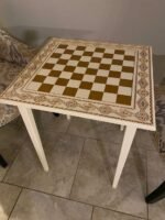 Wooden Chess set "Ivory & Gold": Chess Table + chess pieces "Elite" - Image 8