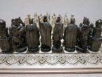 Wooden Chess Set: Board "Light in the Dark " + chess pieces "Knights" - Image 4