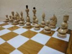 Chess set: Classic Chess Board "Ombre" + pieces "Classic Deluxe" Super glossy finish - Image 7
