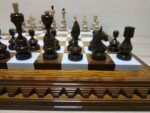 Chess set: Classic Chess Board "Ombre" + pieces "Classic Deluxe" Super glossy finish - Image 5