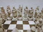 Wooden Chess Set: Board "Light in the Dark " + chess pieces "Knights" - Image 5