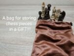 Wooden Chess set: Chess Board “Waves of Aspirations” + chess pieces "Staunton" - Image 10