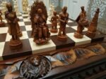 Wooden Chess Set: Table/Board "Lion Victory" - Image 6