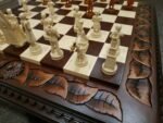 Wooden Chess Set: Table/Board "Lion Victory" - Image 4