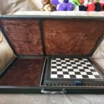 Box for storage chess set, Chess board and chess pieces Wooden box, solid wood, carry box Christmаs, handmade, Anniversary gift for husband