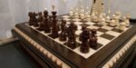 Wooden Chess set: Chess Board with 2 Drawers + Chess pieces "Classic Luxe" - Image 2