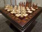 Wooden Chess Set: Table/Board "Lion Victory" - Image 3