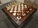 Wooden Chess Set: Table/Board "Lion Victory" - Image 2