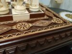 Wooden Chess Set: Chess Board with Storage + chess pieces "Battle of Thrones" - Image 7
