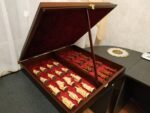 Chess Set: Chess Board with Storage + chess pieces "Knights" + "Cossacks" - Image 9