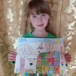 Ukrainian artist, children draw. Children's drawings from Ukraine. Stop War in Ukraine. Ukrainian Art Painting. Digital Download JPG File