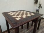 Wooden Chess table "Waves of Aspiration" Handmade - Image 9