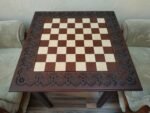 Wooden Chess table "Waves of Aspiration" Handmade - Image 8