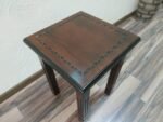 Wooden Stool / Chair for chess table (1 pcs) Natural, Dark brown colors