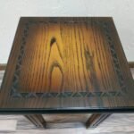 Wooden Stool / Chair for chess table (1 pcs) Natural, Dark brown, Ombre colors