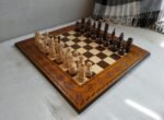 Wooden Chess Set: Chess board + chess pieces "Classic Luxe" - Image 9