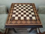 Wooden Chess Table "Royal Classic" decorated with beads - Image 6