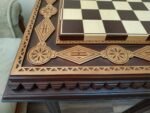 Wooden Chess Table "Royal Classic" decorated with beads - Image 7