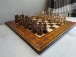 chess set handmade wood classic artisan board