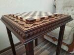 Wooden Chess Table "Royal Classic" decorated with beads - Image 4