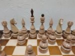 Glossy Chess set: Chess Board "Waves of Aspiration Ombre" + pieces "Elite" - Image 5