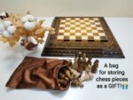 Glossy Chess set: Chess Board "Waves of Aspiration Ombre" + pieces "Elite" - Image 10